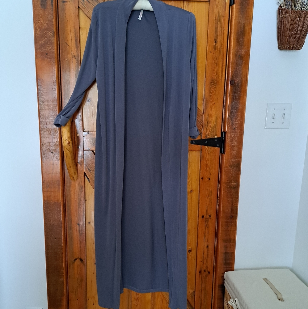 Maxi Length Open Cardigan